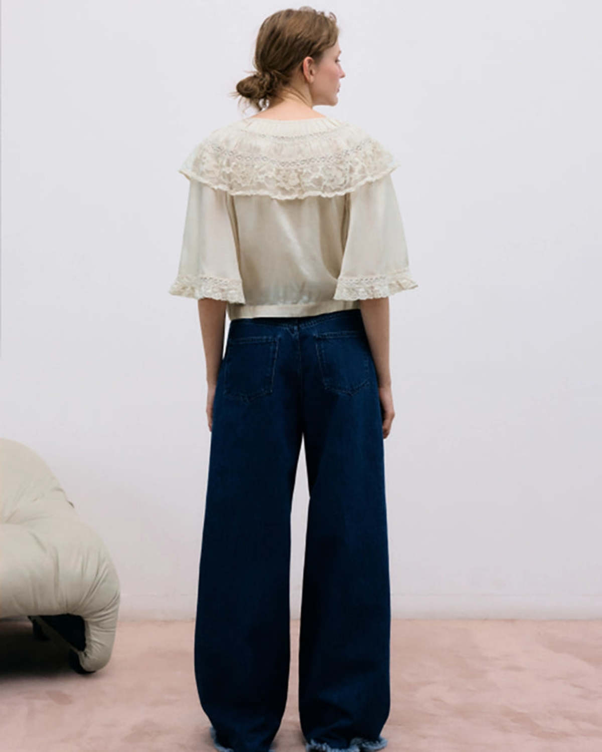 The New Society Ammi Blouse - Pure Cloud - Image 3 of 7