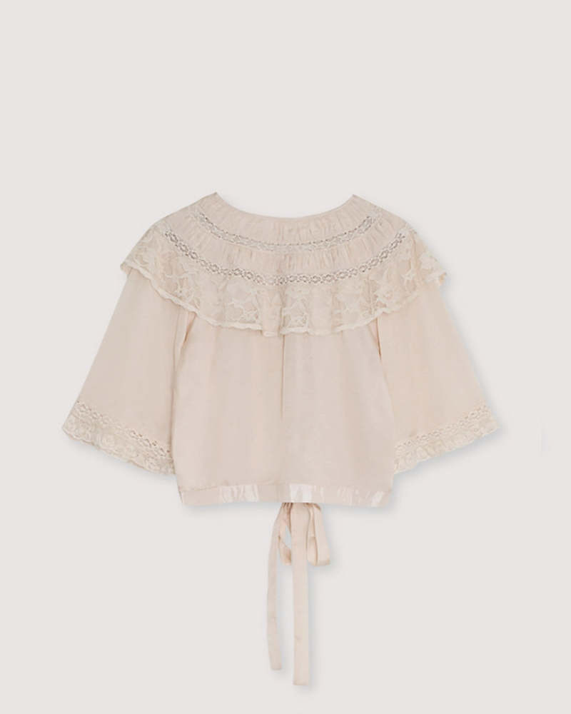 The New Society Ammi Blouse - Pure Cloud
