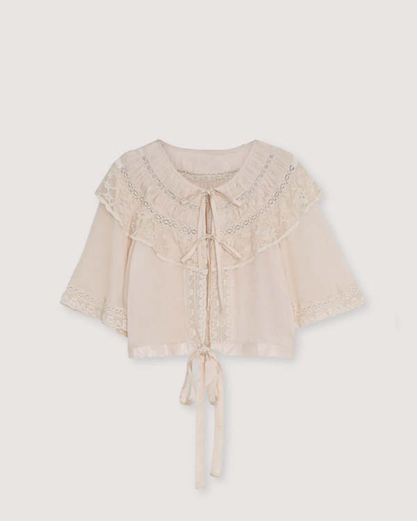 The New Society Ammi Blouse - Pure Cloud