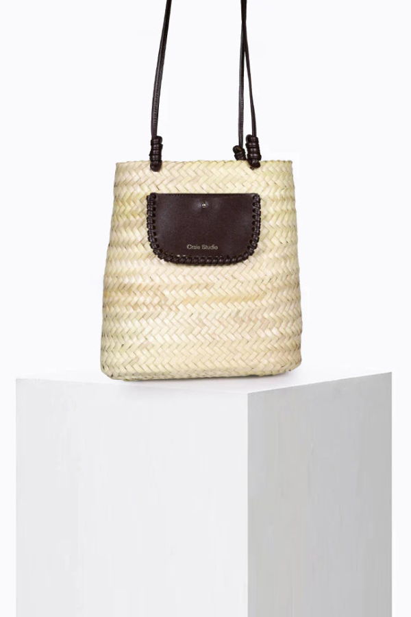 Craie Studio Panier Crush Handbag - Choco
