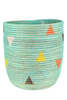 African Modern Aqua Teranga Triangles Basket - Thumbnail 3