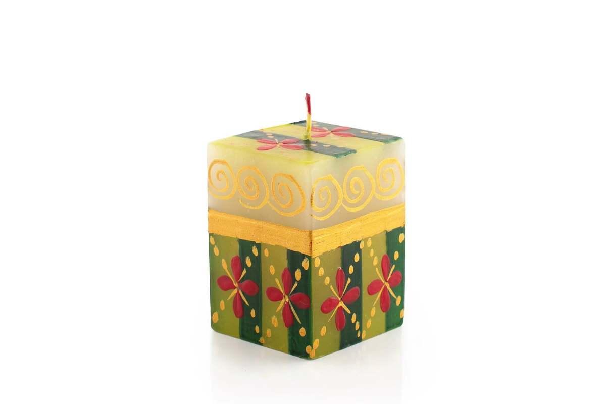 Thumbprint Artifacts Christmas Painted Candles - Image 7 of 11