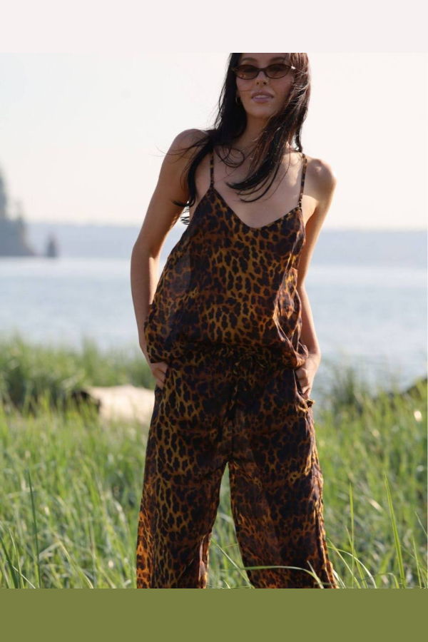 Fenntessa Carefree Beach Pants - Cheetah