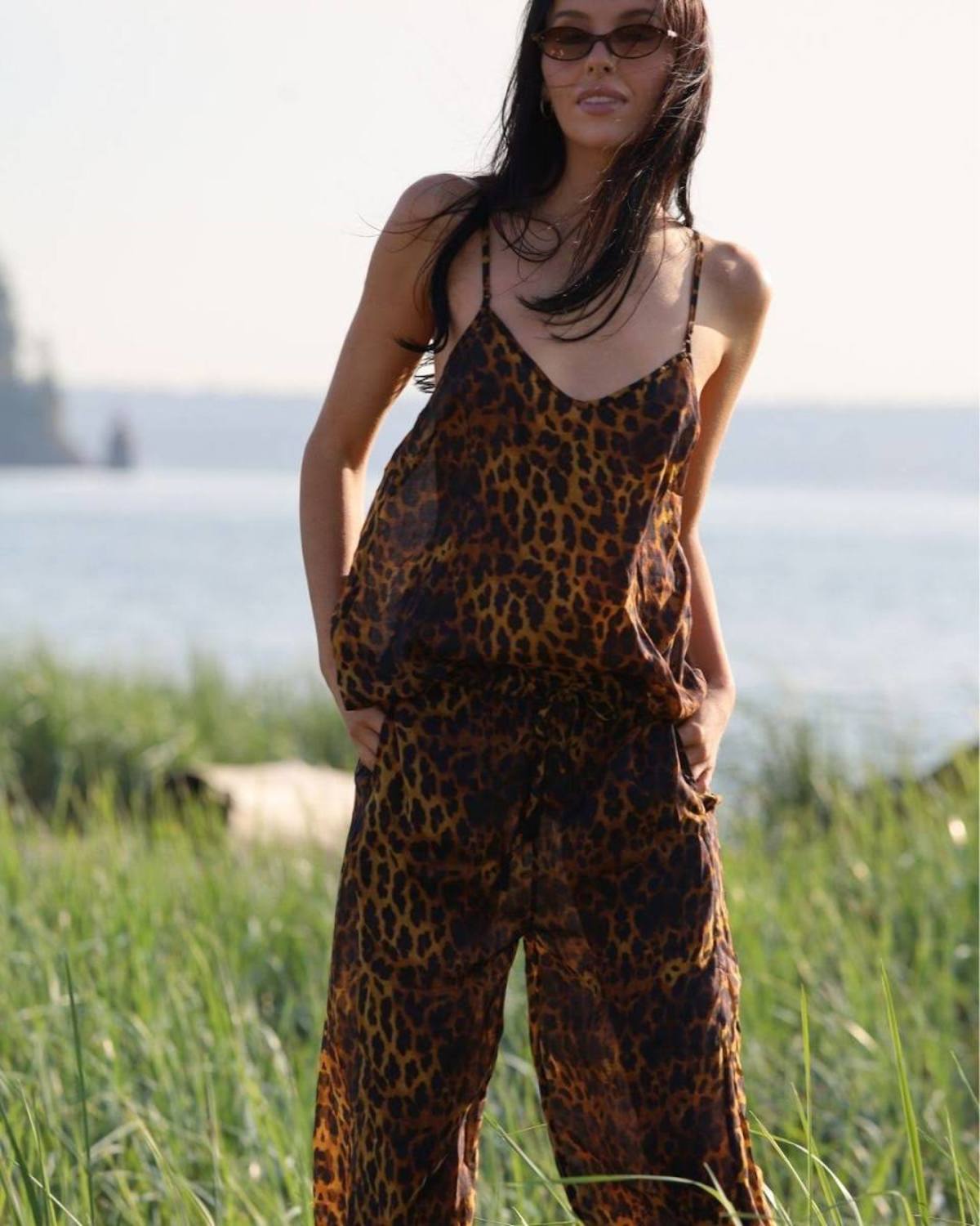 Fenntessa Carefree Beach Pants - Cheetah - Image 1 of 1