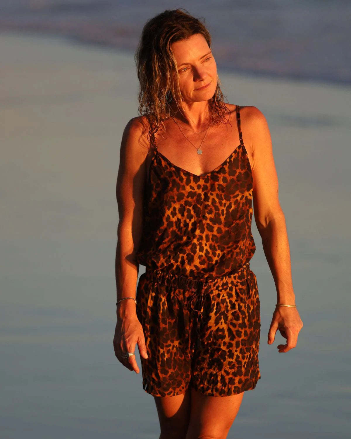 Fenntessa Getaway Shorts - Cheetah - Image 1 of 2