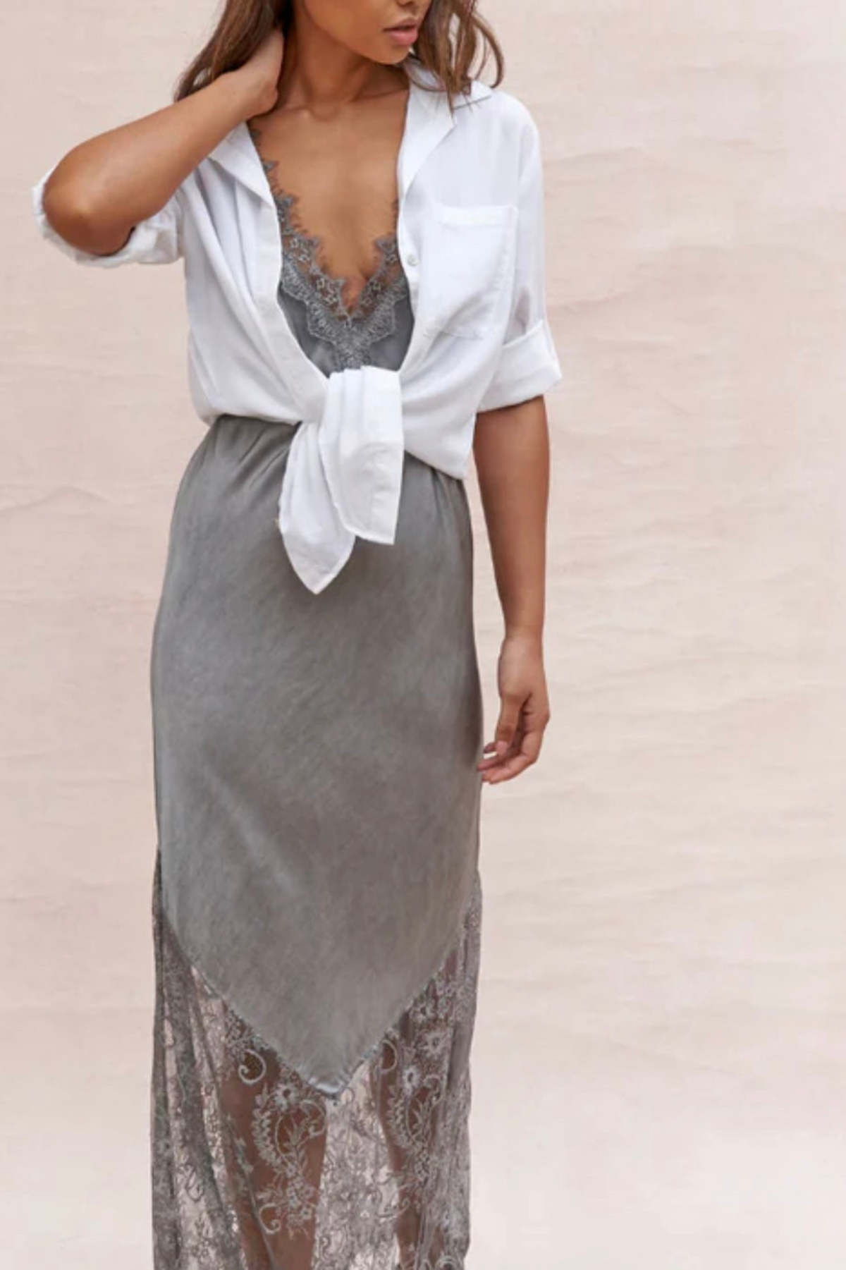 CHARLI Solange Dress - Sand - Image 5 of 6