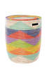 African Modern S/2 Rainbow Mountains Flat Lidded Hampers - Thumbnail 3