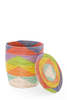 African Modern S/2 Rainbow Mountains Flat Lidded Hampers - Thumbnail 6