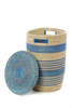 African Modern S/3 Ebb & Flow Striped Hampers - Thumbnail 4