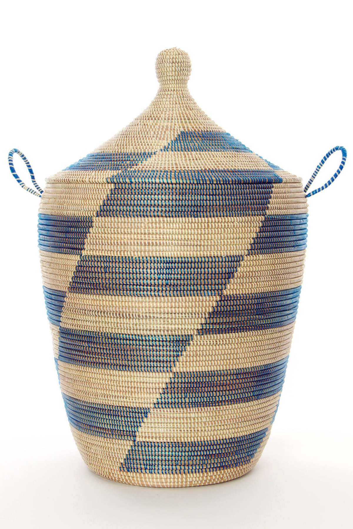 African Modern Set of 3 Mixed Pattern Hampers - Image 7 of 9