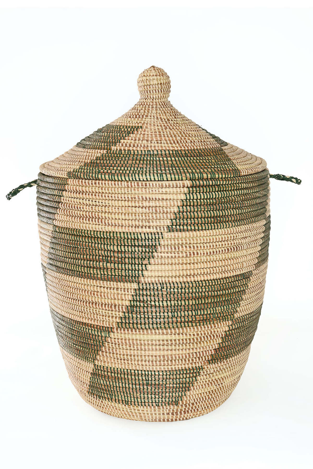 African Modern Set of 3 Mixed Pattern Hampers - Image 3 of 5