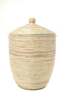 African Modern Set of 3 Solid White Hampers - Thumbnail 4