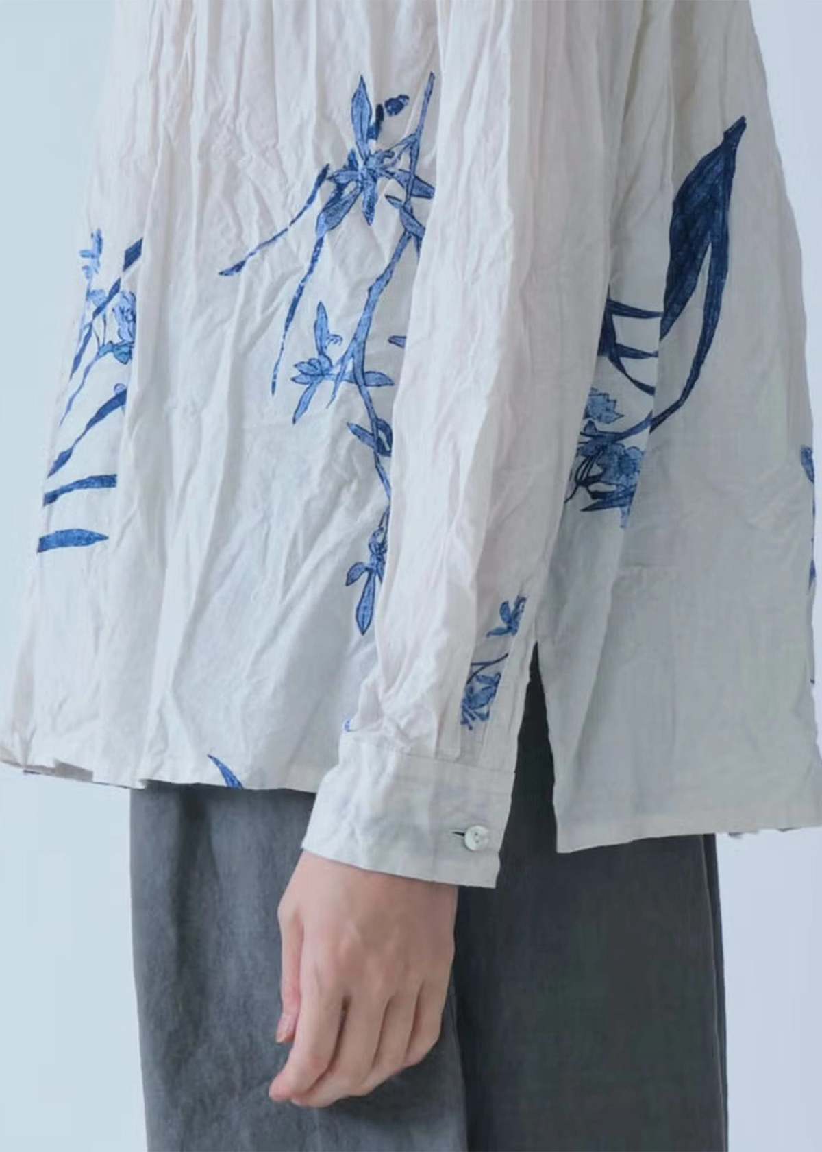 Pas de Calais Blouse 6790 - Navy - Image 6 of 7