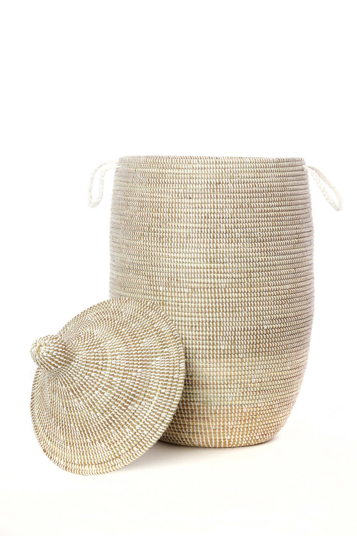 African Modern Slender Laurel Hamper Basket - Image 3 of 5