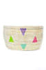 African Modern Teranga Triangles Knitting Basket - Thumbnail 1