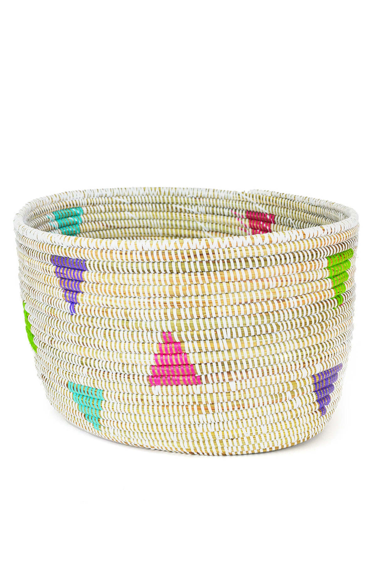 African Modern Teranga Triangles Knitting Basket - Image 3 of 4