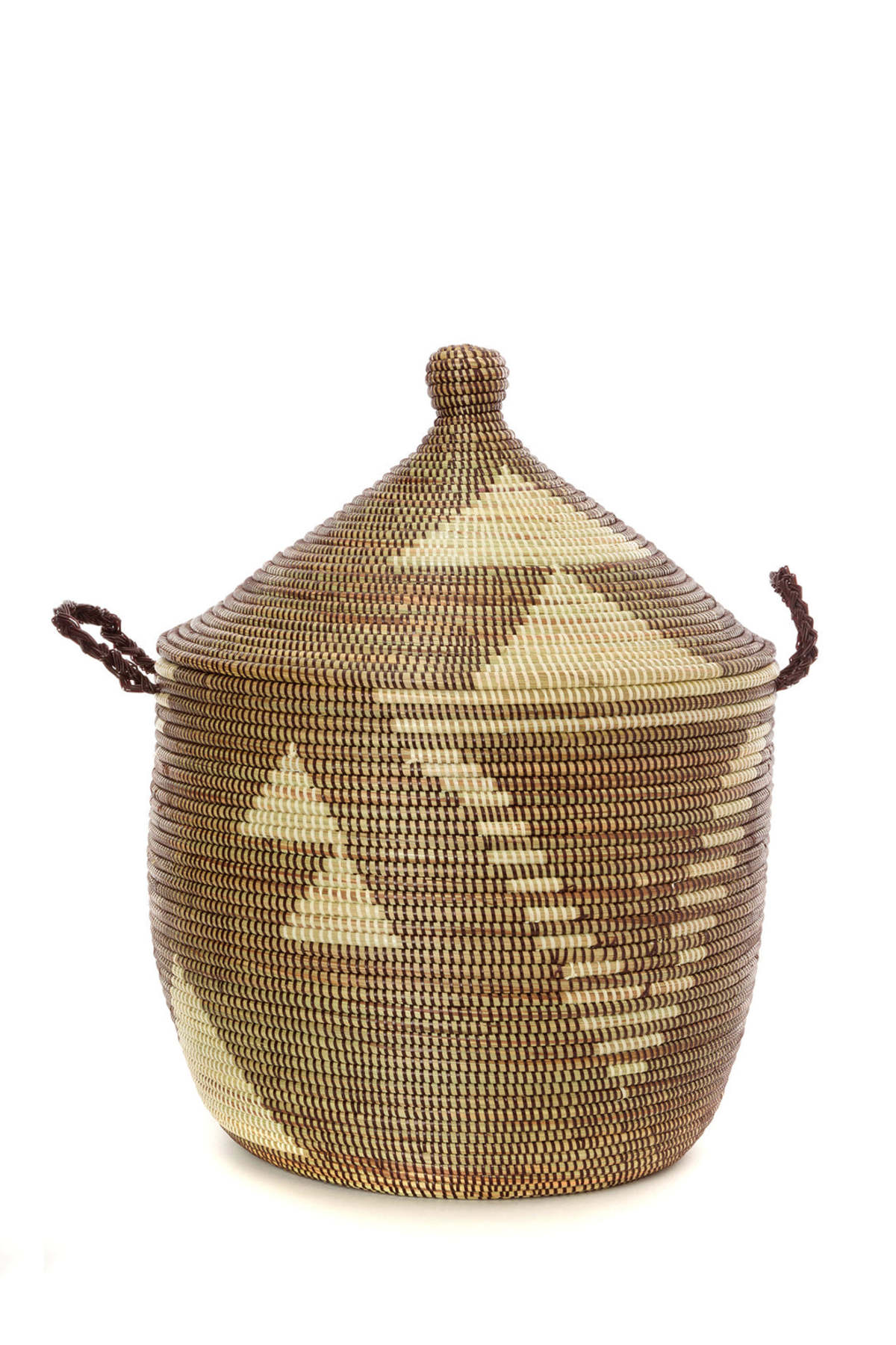 African Modern Tribal Design Basket - Image 1 of 4