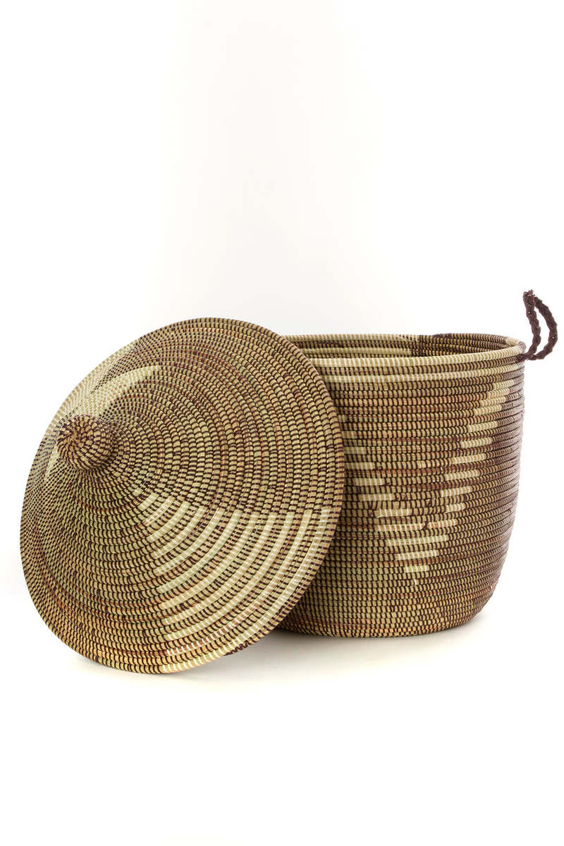 African Modern Tribal Design Basket