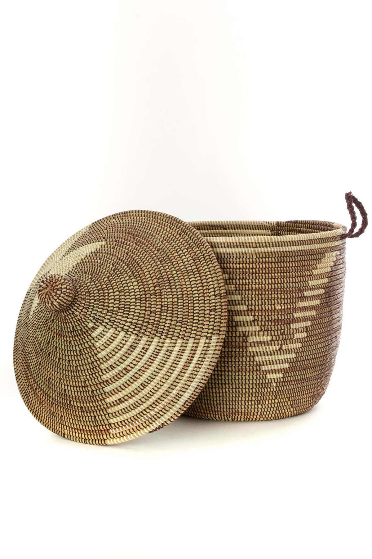 African Modern Tribal Design Basket - Image 3 of 4