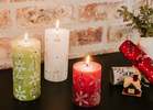Thumbprint Artifacts Whimsy Christmas Painted Candles - Thumbnail 11