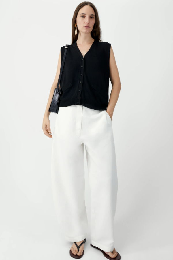 Cordera Cotton & Linen Curved Pants