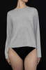 KYE Intimates Recline Bamboo Relaxed Long Sleeve Top - Dove - Thumbnail 1