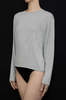 KYE Intimates Recline Bamboo Relaxed Long Sleeve Top - Dove - Thumbnail 2