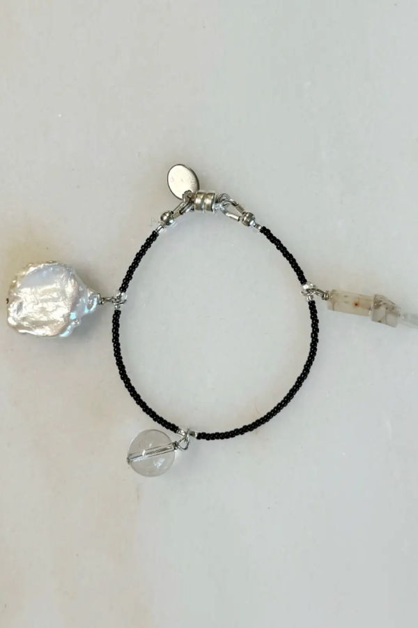 Sea + Pattern Gem Charm Bracelet