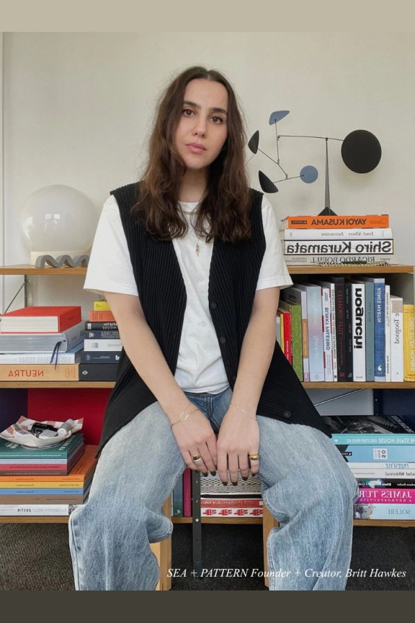 Sea + Pattern Mini Quartz Earrings