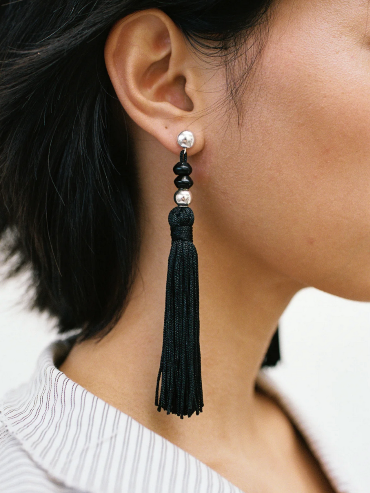 Wolf Circus Miriam Sterling Silver Onyx Earrings - Image 3 of 4