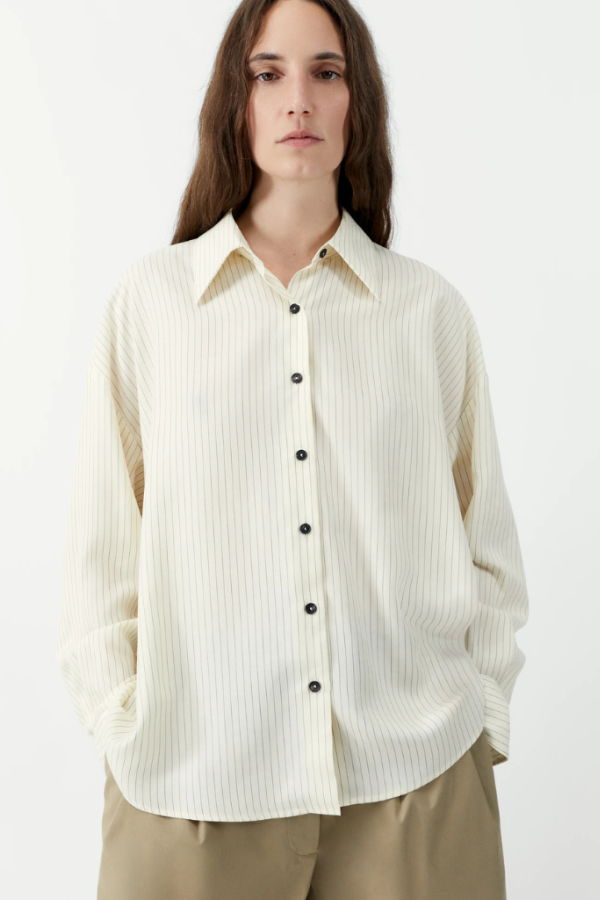 Cordera Oversized Pencil Stripe Shirt
