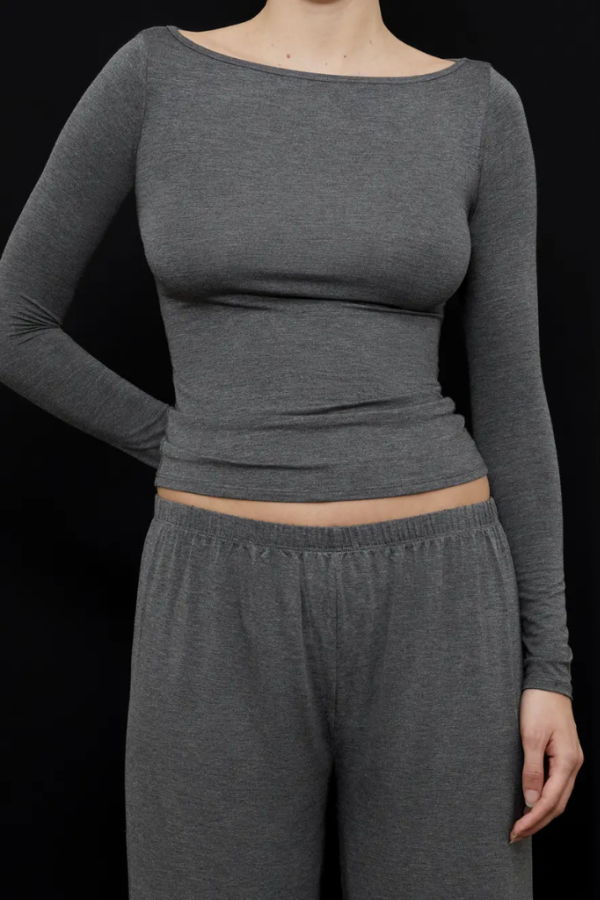 KYE Intimates Recline Bateau Long Sleeve Top