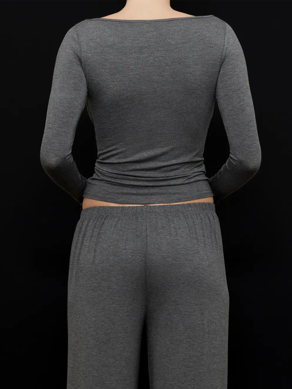 KYE Intimates Recline Bateau Long Sleeve Top