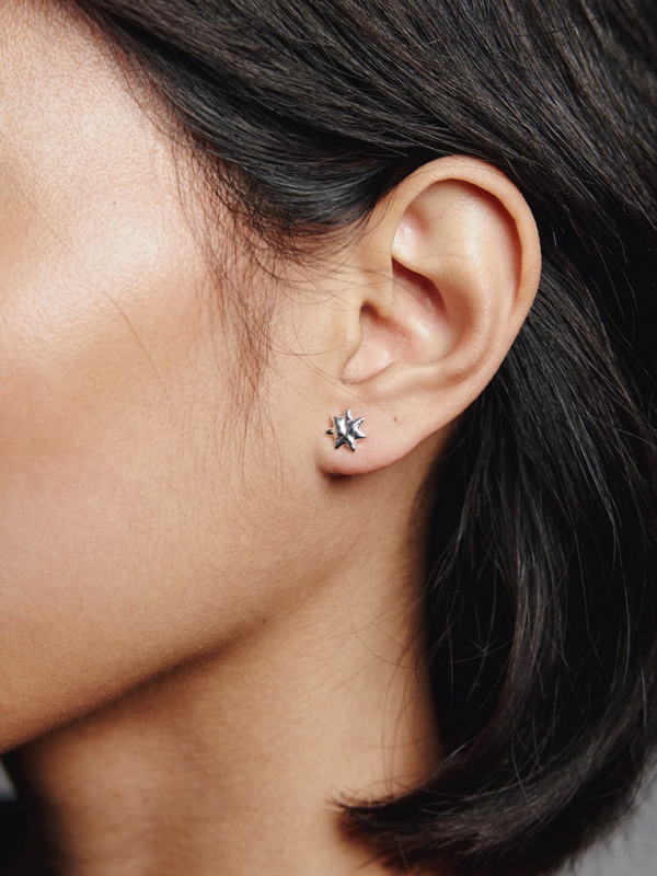 Wolf Circus Sun Stud Earrings - Sterling Silver