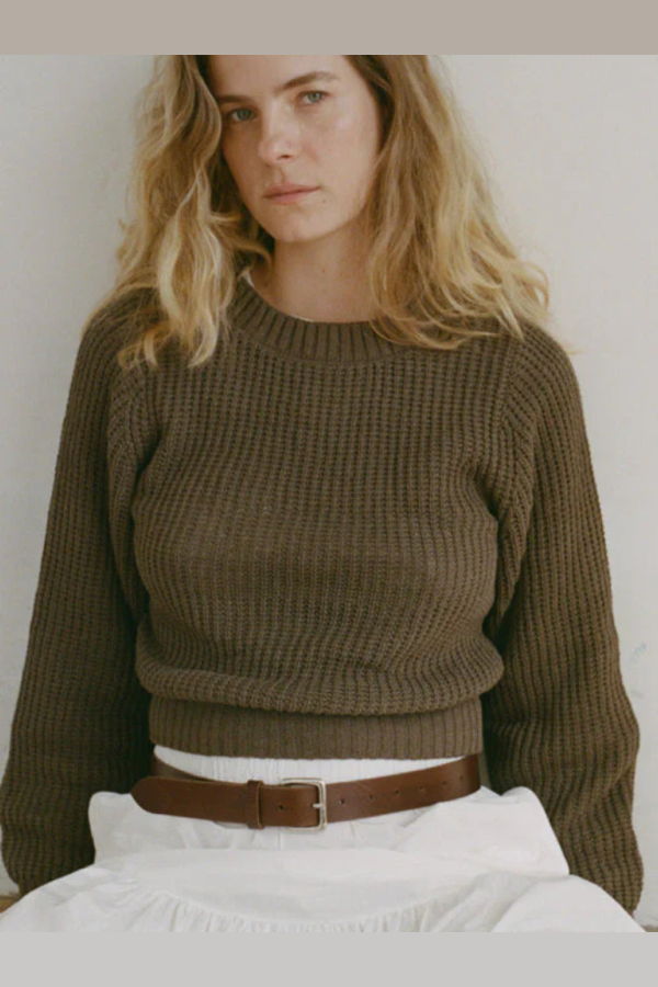 Shaina Mote Waffle Crewneck Sweater
