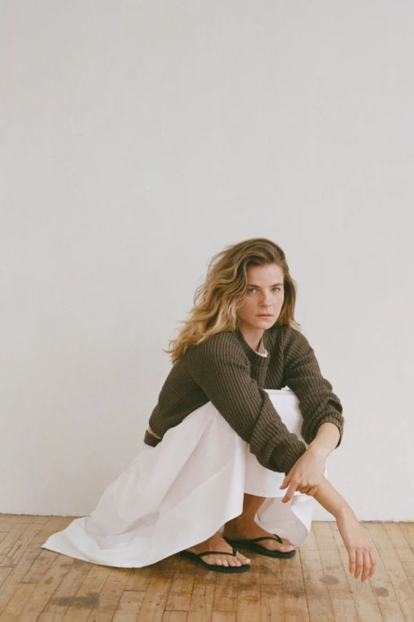 Shaina Mote Waffle Crewneck Sweater