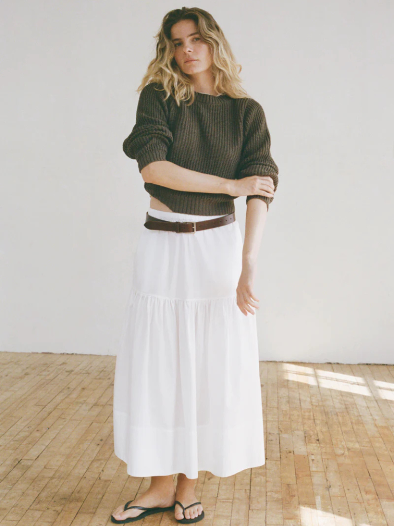 Shaina Mote Waffle Crewneck Sweater