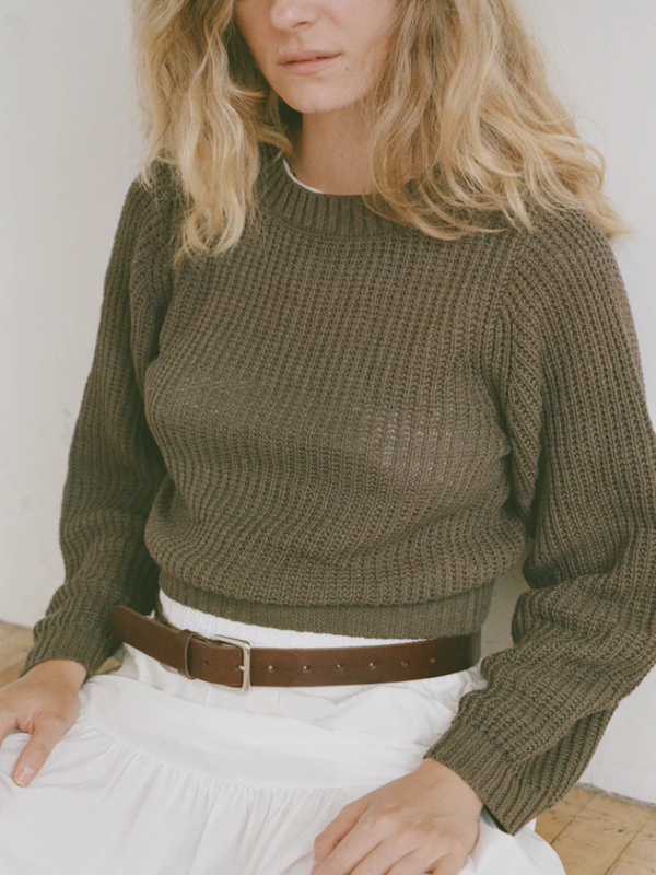 Shaina Mote Waffle Crewneck Sweater