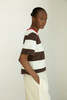 Beaumont Organic Bay Sue Stripe Tee - Cacao Stripe - Thumbnail 2