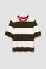 Beaumont Organic Bay Sue Stripe Tee - Cacao Stripe - Thumbnail 5