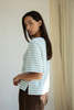 Beaumont Organic Bay Sue Stripe Tee - Blue Stripe - Thumbnail 2