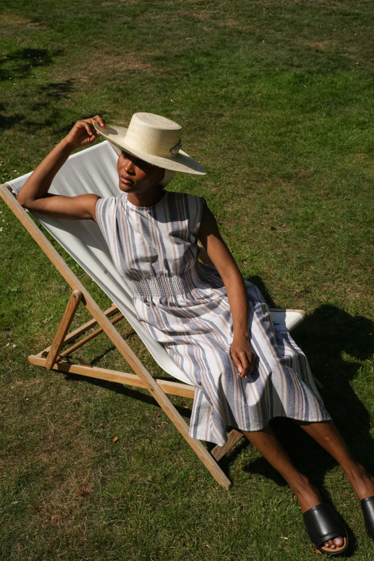 Beaumont Organic Ottillie-May Dress - Striped - Image 1 of 7