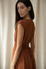 Beaumont Organic Ottillie-May Dress - Russet - Thumbnail 4
