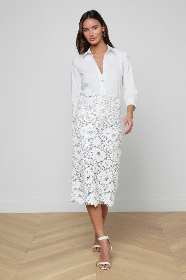 L'agence Makena Sequin Skirt