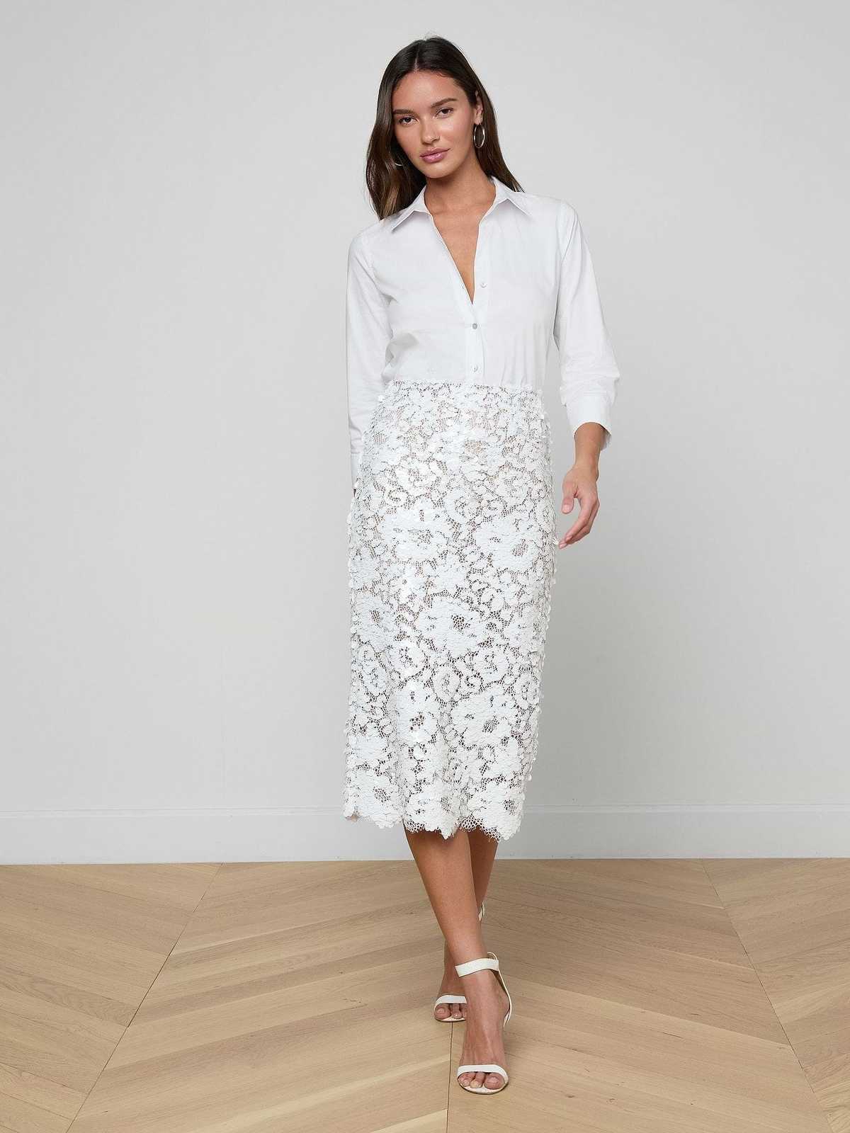 L'agence Makena Sequin Skirt - Image 2 of 8