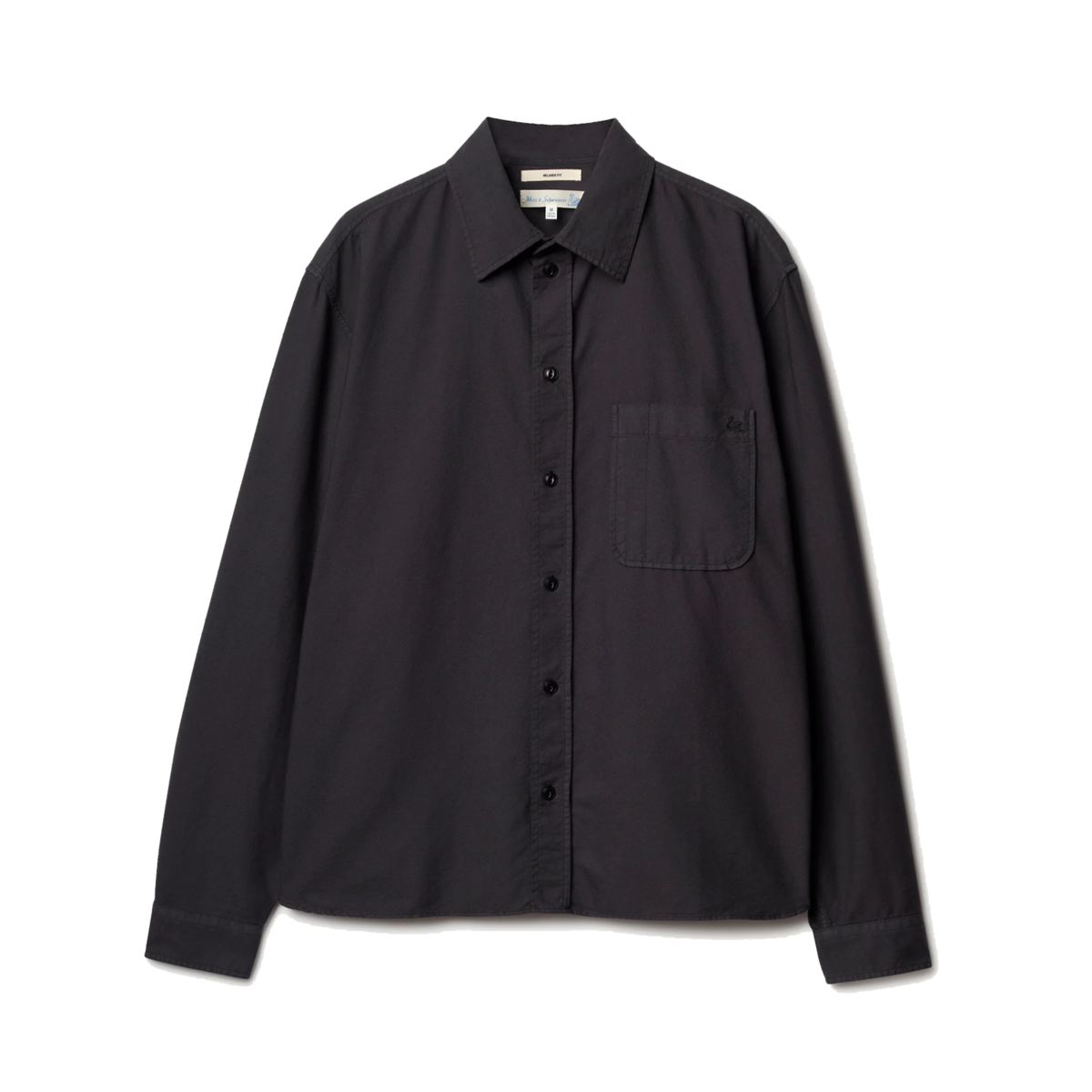 Merz b. Schwanen Modern Cut Oxford Long Sleeve Shirt - Image 1 of 1