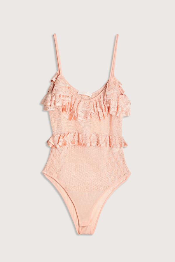 Ulla Johnson Bania Knit Bodysuit - Peony