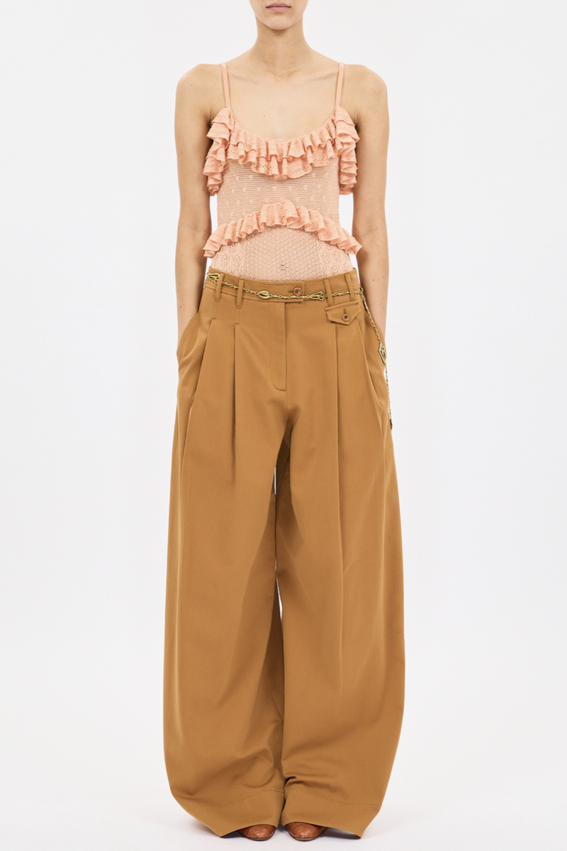 Ulla Johnson Bania Knit Bodysuit - Peony