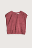 Ulla Johnson Gisella Crinkled Crop Top - Fig - Thumbnail 1