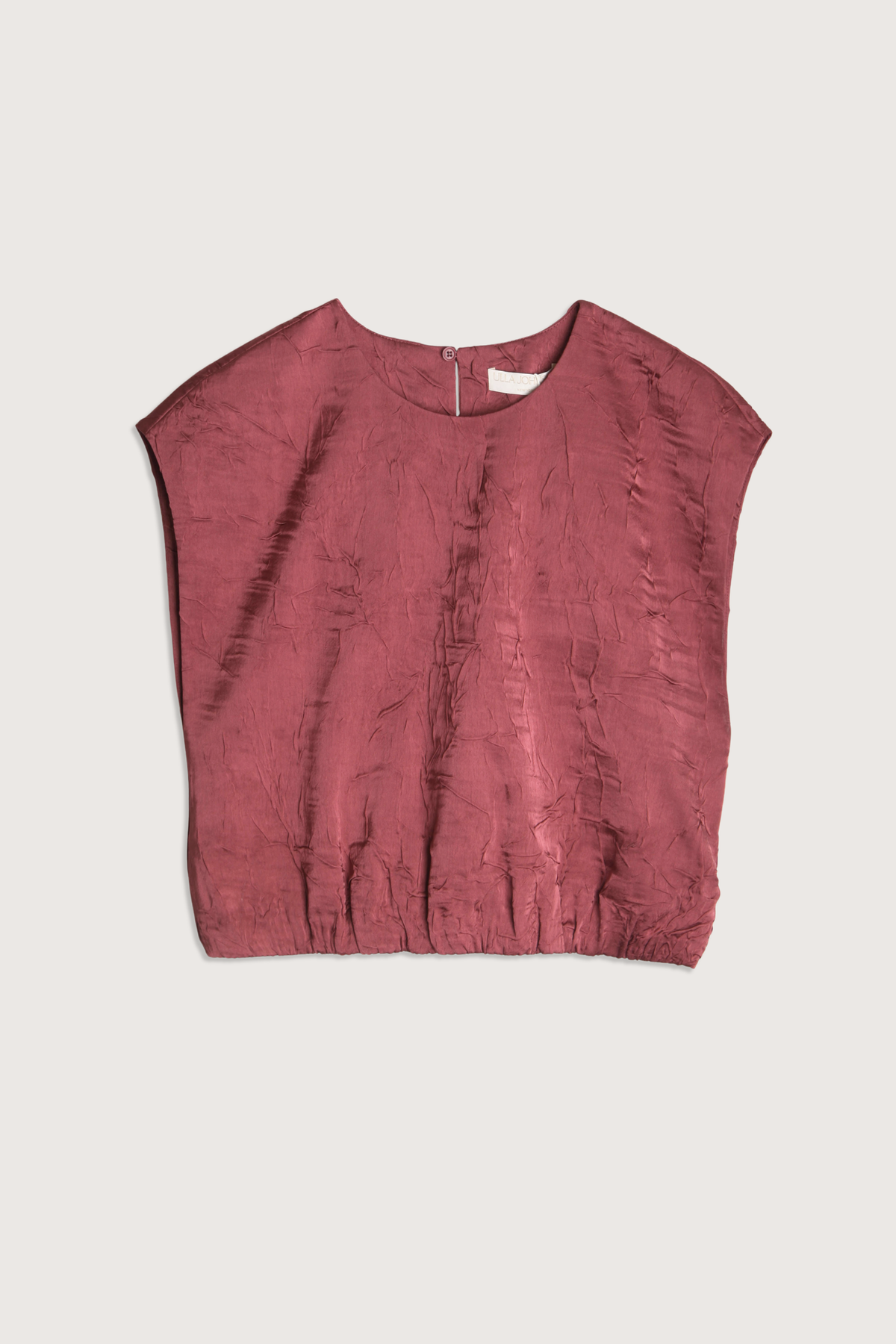 Ulla Johnson Gisella Crinkled Crop Top - Fig - Image 1 of 2